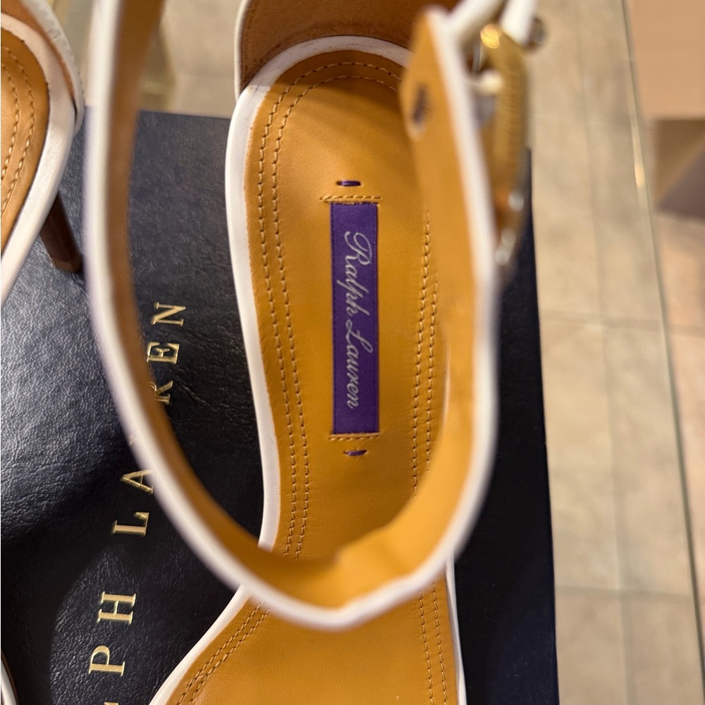 Ralph Lauren Purple Label Collection Leather Heels